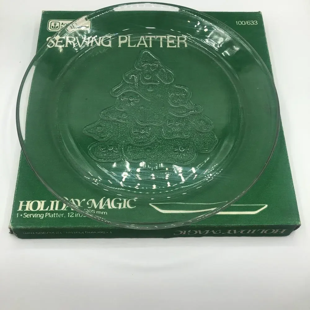 Anchor Hocking Servingware Holiday Magic Serving Platter 12